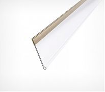 Полочные ценникодержатели, Ценникодержатели с клеящейся лентой, DBR. Продажа POS-материалов от производителя по низким ценам. Подберем ценникодержатели для Ваших стеллажей, оперативная доставка - Ценникодержатель полочный крепление скотч DBR-39 дл.1000 мм