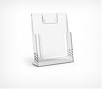 Держатель буклетов универсальный А-4 - это ударопрочный органайзер для бумаг и журналов формата А4. материал: литьевой полистирол, толщина — 2 мм