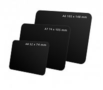 Табличка для нанесения надписей маркером А-8 черная — чёрная табличка для нанесения надписей меловым маркером, выполнена из плотного чёрного пластика